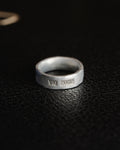 Raw Titanium Ring with Supercar Engine Metal